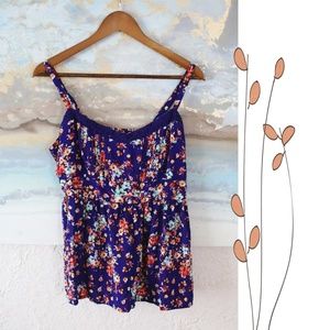 Torrid floral rayon boho style tank